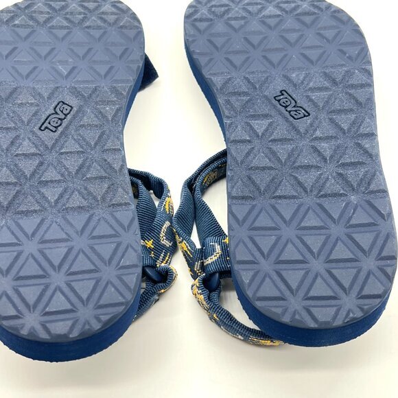 Teva Womens Size 9 Navy Blue Gold Original Universal Sun Moon Celestial Sandals - Picture 12 of 13